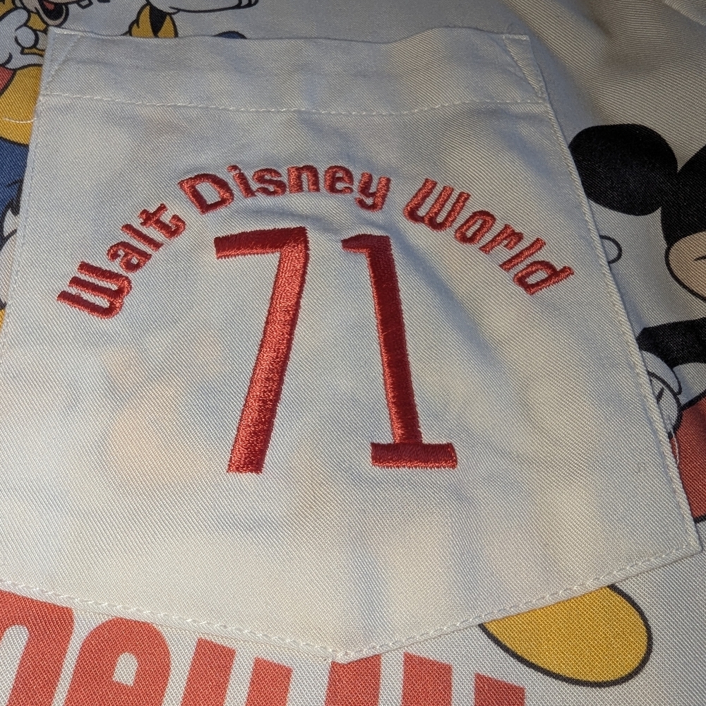 Disney Vault 50 Collection Mickey Mouse and Friends Button Up - Picture 2 of 6